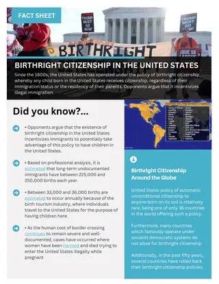 First page of Birthright Citizenship in the United States