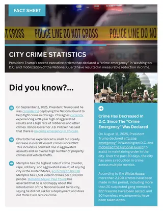 First page of City Crime Statistics