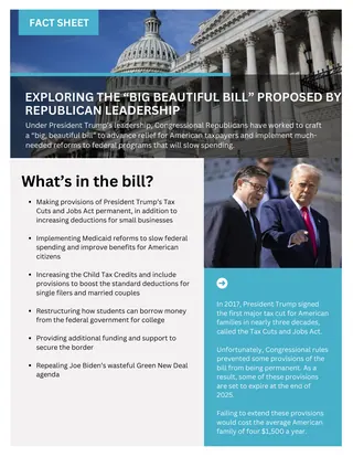 First page of Exploring the “Big Beautiful Bill” Proposed By Republican Leadership