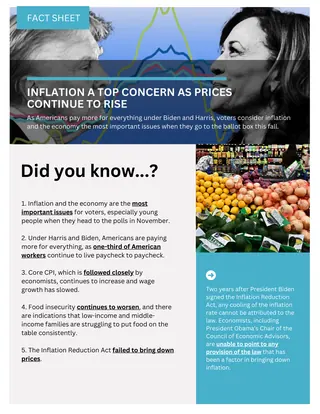 First page of Inflation a Top Concern as Prices Continue to Rise