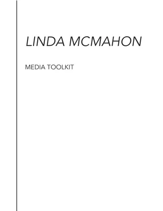 First page of Linda McMahon Media Toolkit