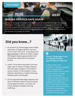 First page of Making America Safe Again