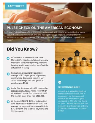 First page of Pulse Check on the American Economy