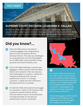 First page of Supreme Court’s Decision: Louisiana v. Callais