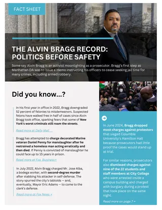 First page of THE ALVIN BRAGG RECORD: POLITICS BEFORE SAFETY