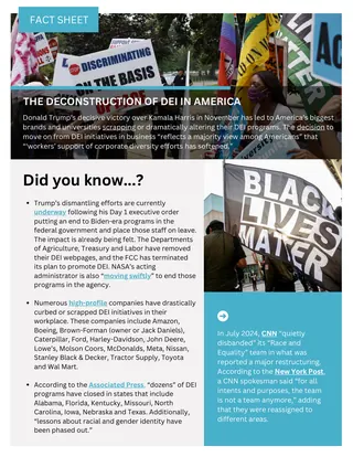 First page of The Deconstruction of DEI in America