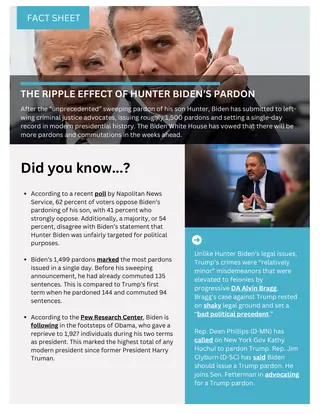 First page of The Ripple Effect of Hunter Biden’s Pardon