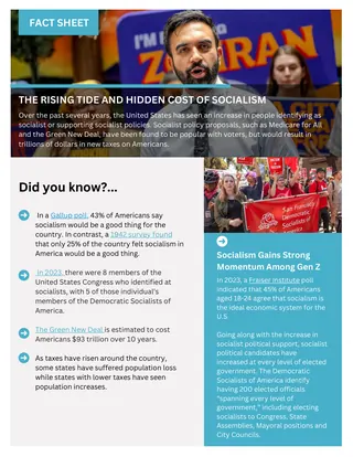 First page of The Rising Tide and Hidden Cost of Socialism