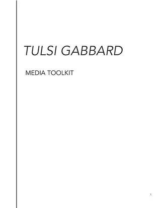 First page of Tulsi Gabbard Media Toolkit