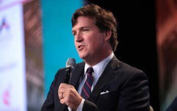 Tucker Carlson Speaks at an Event