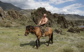 Vladimire Putin on horse