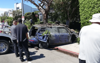 Anne Heche's totaled car
