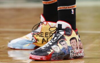 Enes Kanter Freedom's shoes